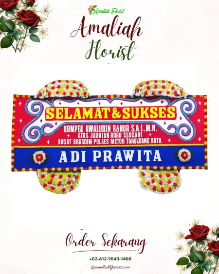 Papan Bunga Ucapan Selamat Pakusamben